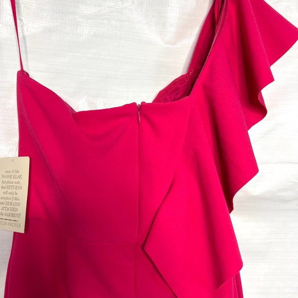 Alexia Admor for Boston Proper Pink One Shoulder Jumpsuit -6 - Picture 8 of 8